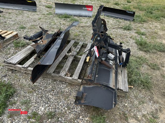 Lot 1-6691 - Lot of 2 snow plow blades, includes (1) Curtis 72", and (1) brand unknown 72" (appears to be bent).