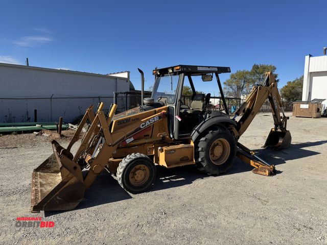 Lot 1-18283 - (1) Case 580M Turbo backhoe, Pin #JJG0312914, 8783 hours showing, 4-speed transmission, joystick con...