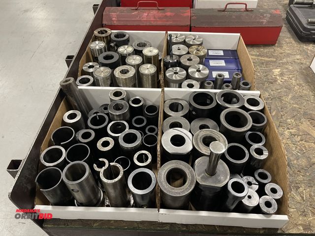 Lot 1-19448 - (4) boxes of assorted tool holder sleeves, includes CNC bushings.
