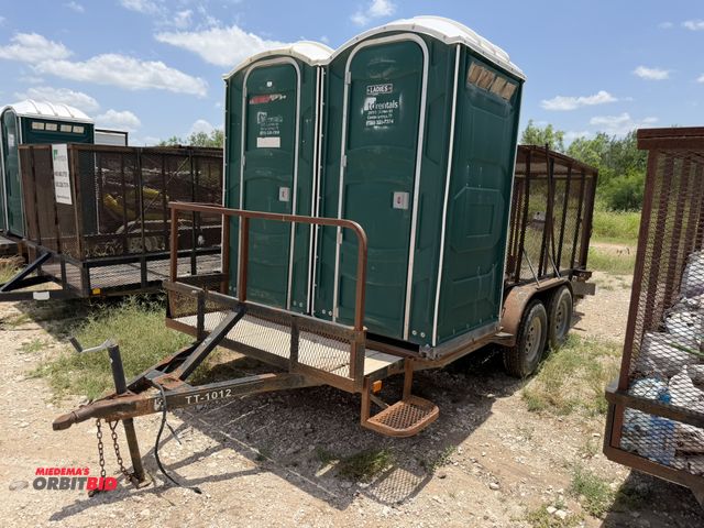 Lot 1-9486 - 2011 Assembled Trash Trailer tandem axle, 80" wide x 16' long, steel frame, wood deck bed, 80" x 10'...