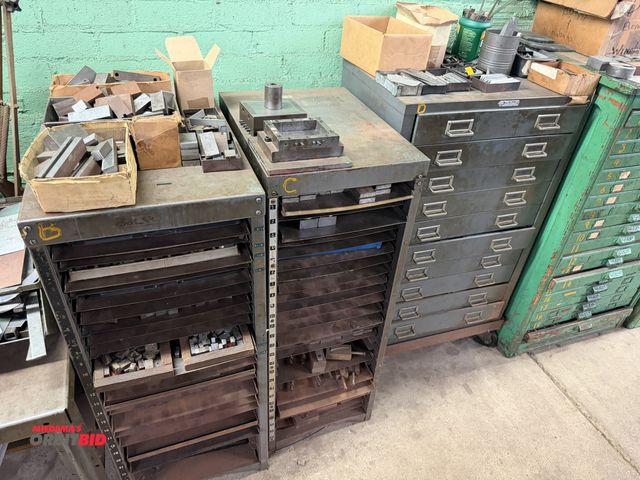 Lot 1-18611 - (1) Steel Master 24" width x 41" height x 16" depth steel storage unit with 10 drawers and 4-wheel b...