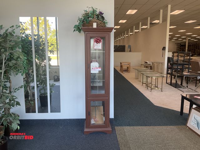Lot 1-17211 - Curio cabinet measuring 17” wide by 14” deep by 73” tall