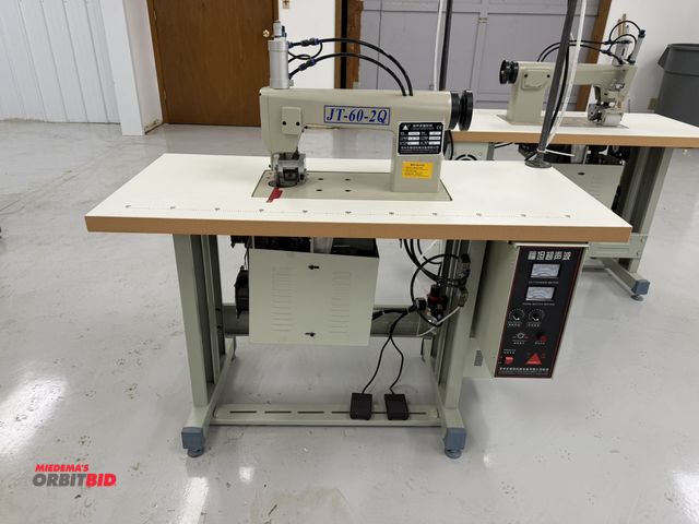 Lot 1-4857 - (1) 2021 Futan Ultrasonic sewing machine, model JT-60-2Q, 220V, with power table (47 1/4" x 21.5" x ...