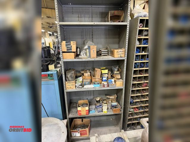 Lot 1-811 - (1) 36" adjustable shelf with assorted Metric Allen head cap head screws, winning bidder responsible...