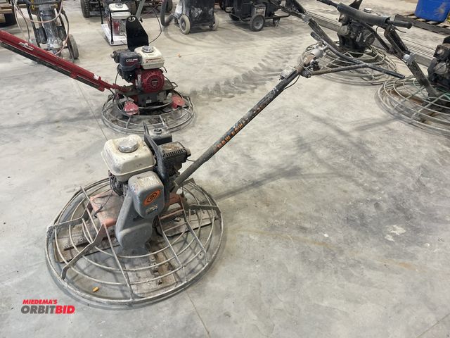 Lot 1-18838 - (1) MBW power trowel, model F3674, 36" power trowel with a Honda GX160 gas motor, appears to be in w...