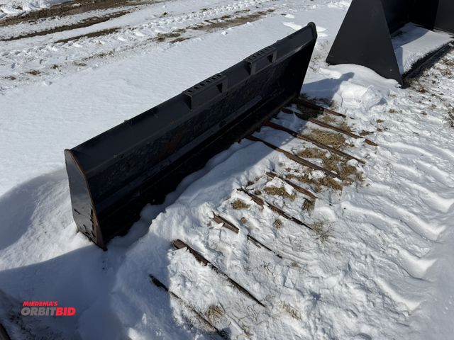 Lot 1-11554 - (1) Bobcat Company 66" wide utility fork bucket, tines are approx. 25.5" long, skid steer mount, S/N...