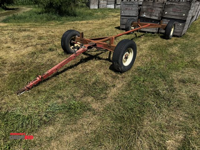 Lot 1-7012 - (1) running gear with pin style hitch, approx. 7' spreader bar, 245/75R16 tires, winning bidder resp...