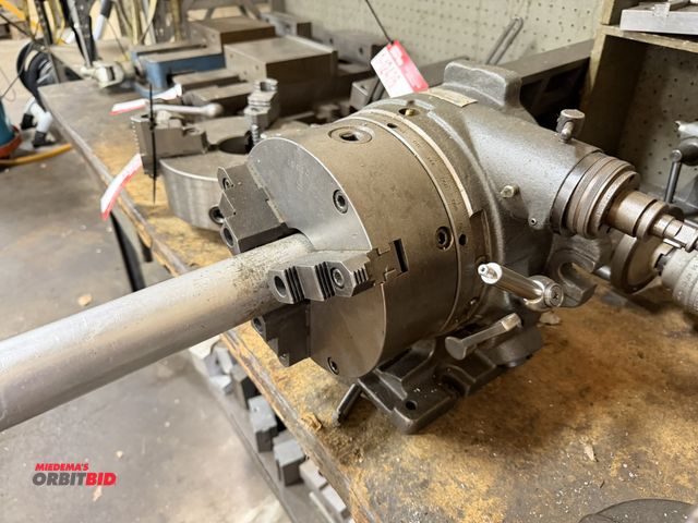 Lot 1-12427 - (1) Yuasa Super Accu-Dex rotary table with 8" diameter, 3-jaw chuck.
