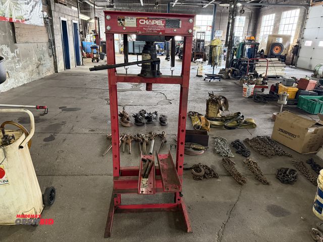 Lot 1-1126 - (1) ATD, model ATD-7454, 20-ton capacity shop press (20" between uprights), adjustable base.