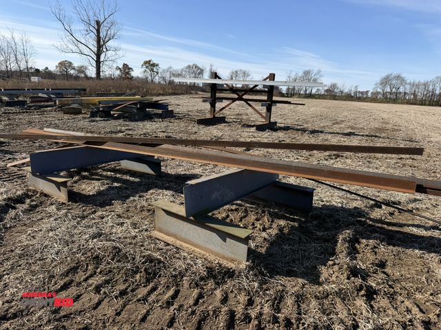 Lot 1-2944 - Large lot of assorted stock metals, includes round, 6" x 2" C-channel, 4" flat stock, (2) 3.5" x 3.5...