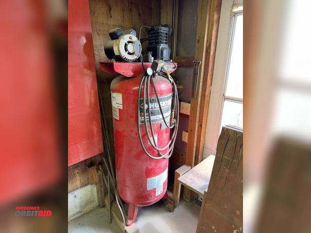 Lot 1-12138 - (1) Husky Pro 7 HP, 60 gallon air compressor, 120/230V, single phase motor, winning bidder responsib...