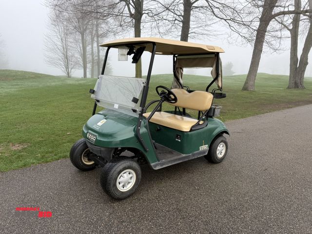 Lot 1-19377 - (1) 2015 E-Z-Go golf cart with a Kawasaki gas engine, includes canopy, fold-down windshield, and bal...