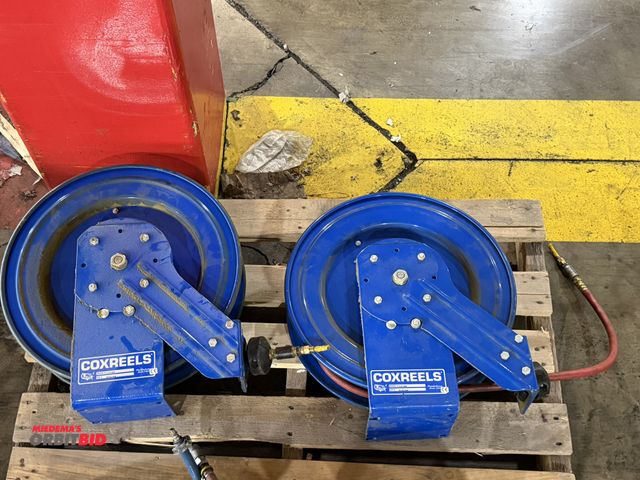 Lot 1-5270 - (2) Coxreels, model P-LP-350, retractable air hose reels.