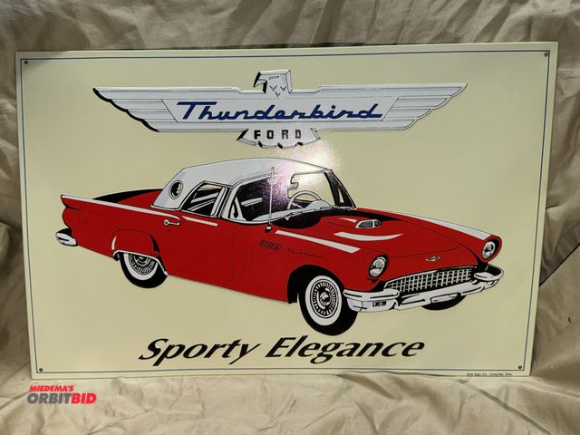 Lot 1-8287 - (1) 17.5" width x 12.5" height decorative reproduction tin sign.