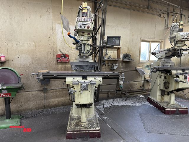 Lot 1-17670 - (1) 2002 Acer, "E-mill" vertical milling machine, 3 phase electric motor, Dynamo Auto Feed unit, 50"...