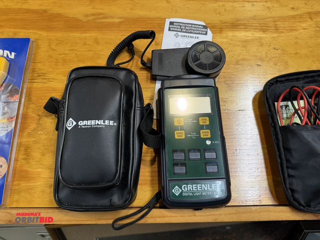 Lot 1-4572 - (1) Greenlee digital light meter, model 93-172.