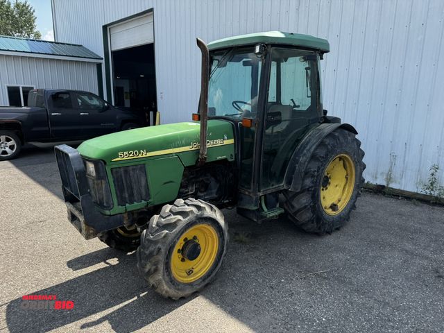 Lot 1-6812 - John Deere 5520N Tractor (1) John Deere 5520N tractor with cab, 4WD, 3 pt. with PTO, 2 remotes, dual...
