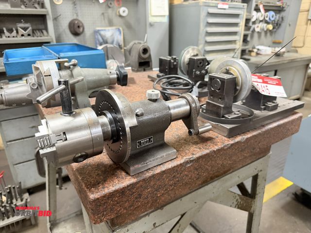 Lot 1-12416 - (1) Yuasa News radius dresser with attached 3", 3-jaw chuck.