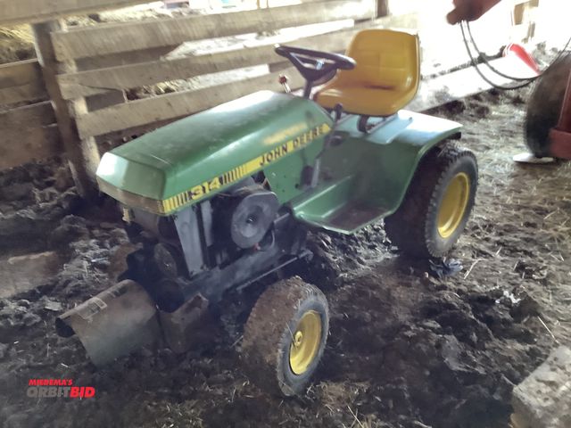 Lot 1-19074 - John Deere 314 Lawn Tractor, 540 front PTO shaft, 48” mower deck, S/N: 0313h 097879M, In working con...