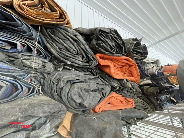 Lot 1-18789 - Large lot of assorted insulated concrete blankets, various conditions, sizes, and brands, winning bi...