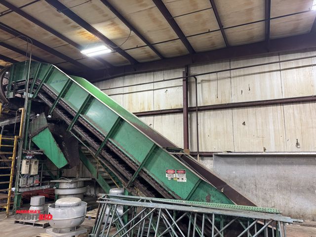 Lot 1-19684 - (1) Hustler Pit conveyor, approx. 40' length with a conveyor belt that is approx. 56" wide with clea...