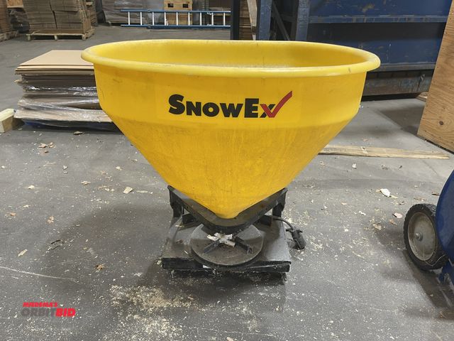 Lot 1-18926 - (1) SnowEx broadcast salt spreader, 2" receiver hitch, does not include controller, working conditio...