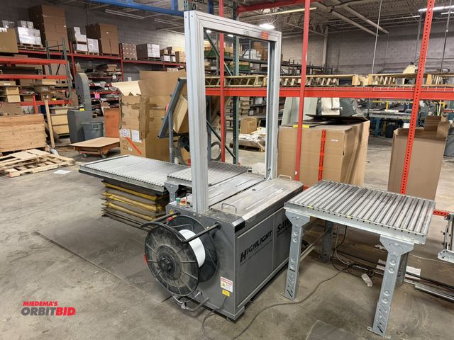 Lot 1-17505 - (1) Highlight Industries Saturn SA-3300 commercial strapping machine, 120V, includes (1) electric li...