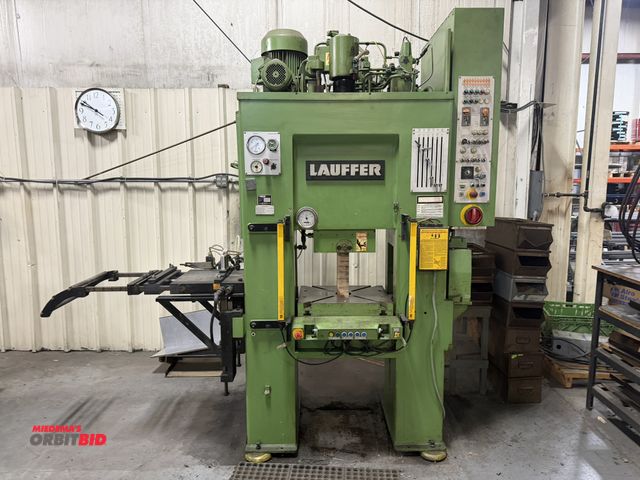 Lot 1-18515 - 1982 Lauffer Type RPT50 Hydraulic Press safety distance 140mm, emergency stop response time over tra...