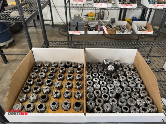 Lot 1-2408 - Lot of assorted ER32 collets, standard size, some are new.