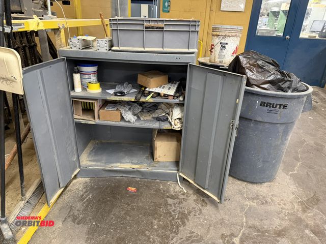 Lot 1-16335 - (1) 36" width x 42" height x 18" depth 2-door steel cabinet with contents, including (5) new Flow Ki...