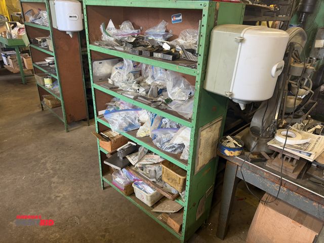Lot 1-18712 - (1) 36" width x 60" height x 12" depth, bolt-together steel rack, with assorted premade metal tags, ...