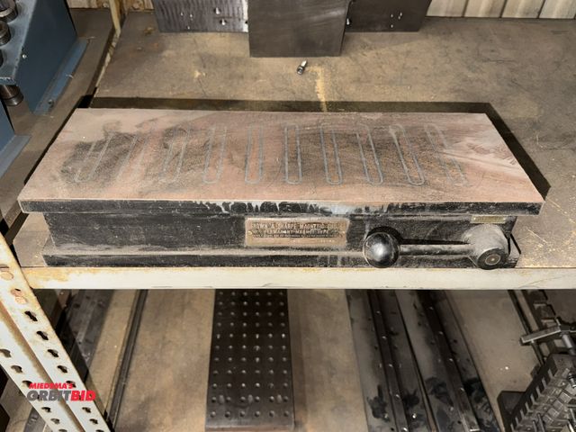 Lot 1-15113 - (1) Brown &amp; Sharpe magnetic chuck, 18" long x 6.5" wide.