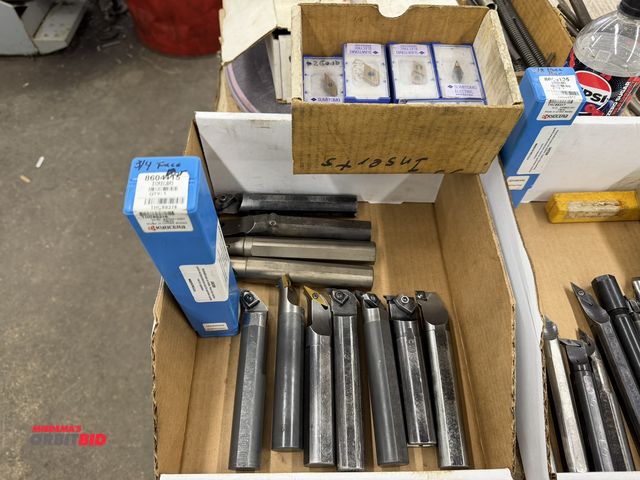 Lot 1-1710 - Lot of (12) assorted indexable boring bars/turning tool holders, 1" shaft.