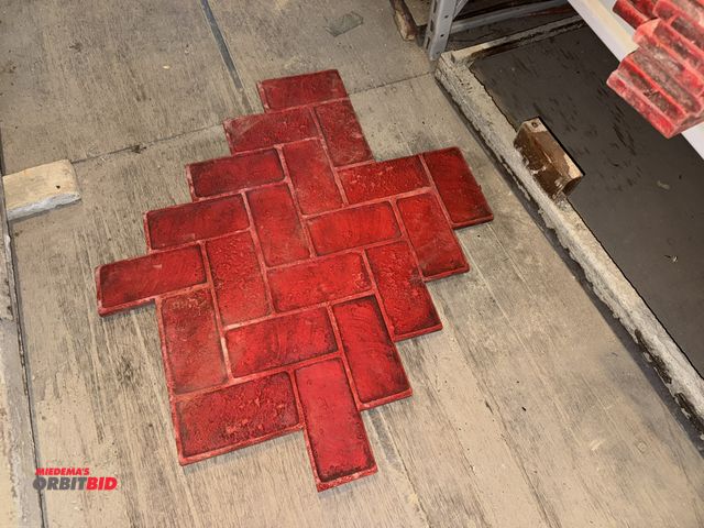 Lot 1-18488 - Lot of (8) Brick-Form, model FM-5000, decorative concrete stamp stencils.