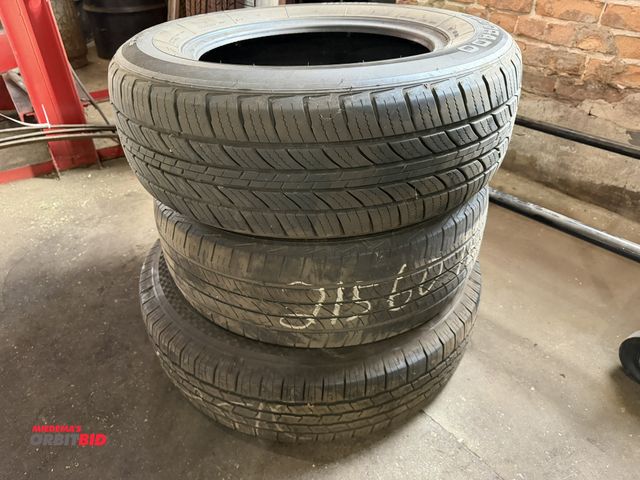 Lot 1-1275 - Lot of (3) 16" tires (all are different), includes Eldorado size 225/65R16, Cooper CSS Grand size 21...