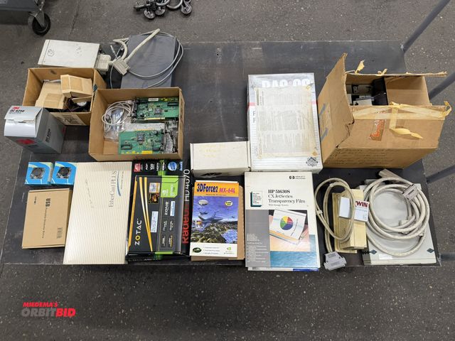 Lot 1-987 - Lot of assorted Legacy computer equipment, including sound cards, sound card soft ware, and other mi...