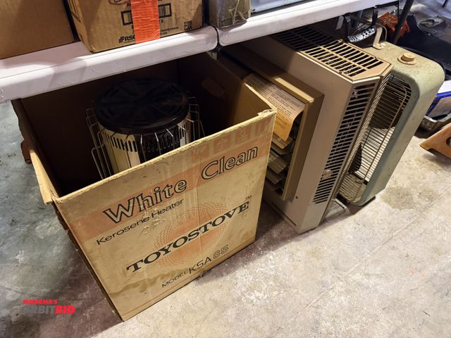 Lot 1-12315 - (1) Toyostove, model KSA, kerosene heater, and (1) Markel electric wall heater.