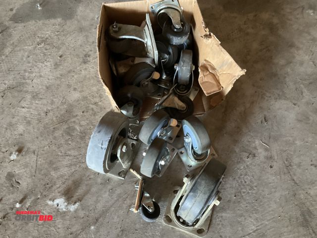 Lot 1-12021 - Lot including (8) 4” diameter swivel casters (4) 3” diameter swivel casters, (1) 6” diameter swivel ...