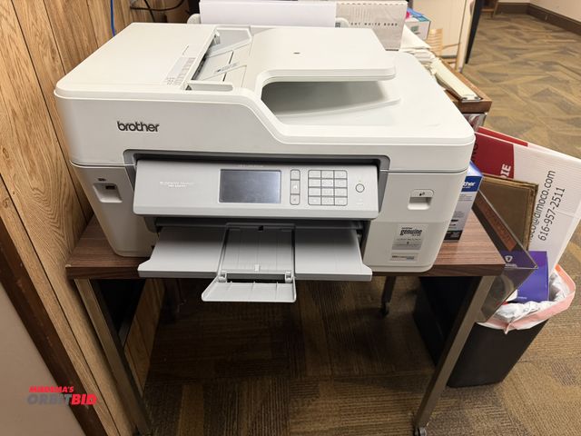 Lot 1-15505 - (1) Brother Business Smart Pro Series multi-function printer, includes extras ink, and rolling print...