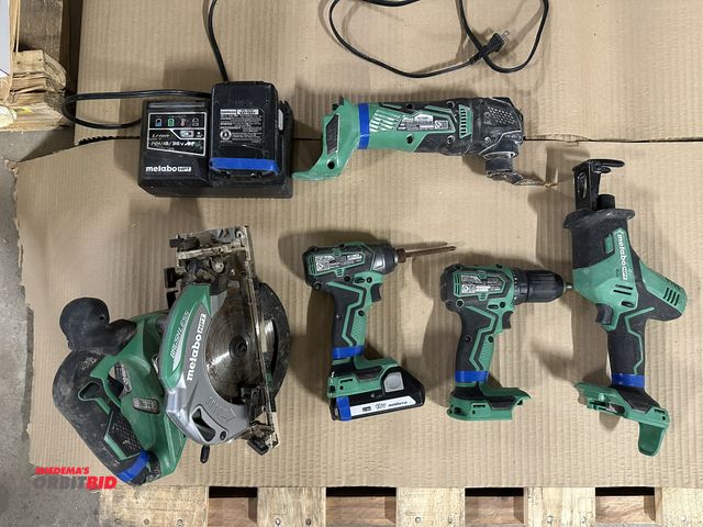 Lot 1-184 - Lot of Metabo 18V cordless tools, includes (1) model C18DBAL, 6.5" cordless circular saw, (1) model ...