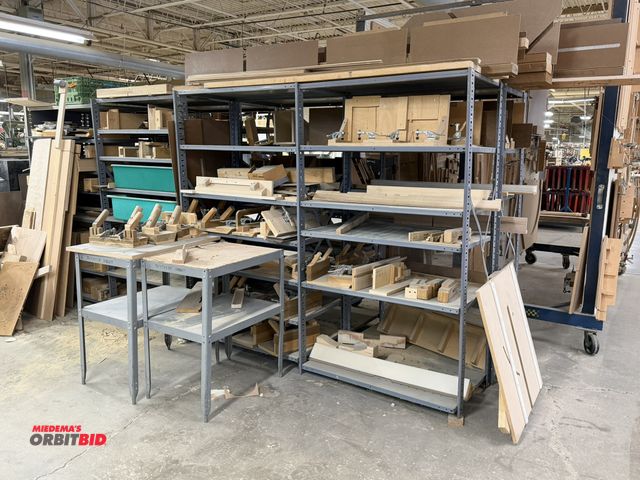 Lot 1-16234 - Lot of (4) 84" width x 75" height x 24" depth, bolt-together steel shelving units full of assorted w...