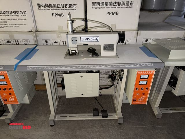 Lot 1-4800 - (1) JP-60-Q Ultrasonic lace sewing machine with power table, Mfg. #2020-36, 3 phase, in working and ...