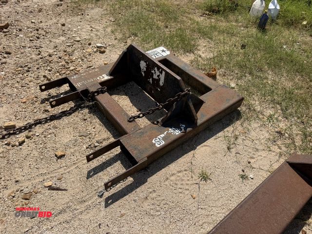 Lot 1-9574 - (1) Star Industries lifting attachment with fork pockets, unknown model or unit #.