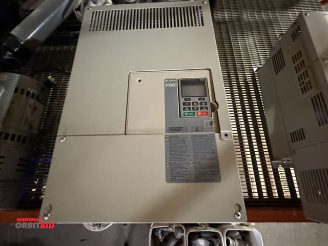 Lot 1-18580 - (1) Yaskawa, model P1000, variable speed drive with 10" width x 20" height x 10" depth enclosure, mo...