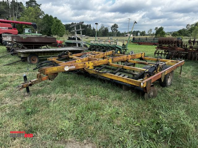 Lot 1-19711 - (1) Unverferth Penetrator 13-shank chisel plow, 16' wide, pin style hitch, no visible S/N, tandem ax...