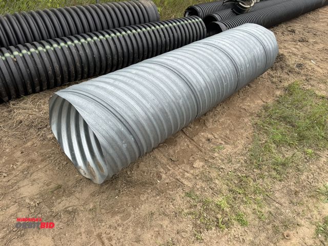 Lot 1-18347 - (1) steel culvert pipe, 8' long x approx. 24" ID.