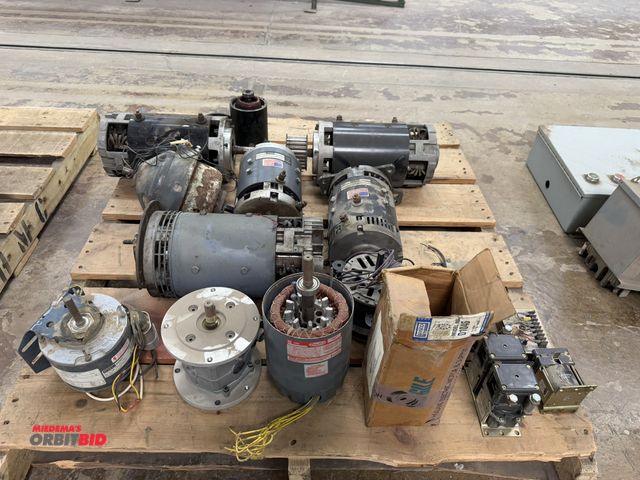 Lot 1-16793 - (1) skid of assorted used motors, all may be for parts or repair.