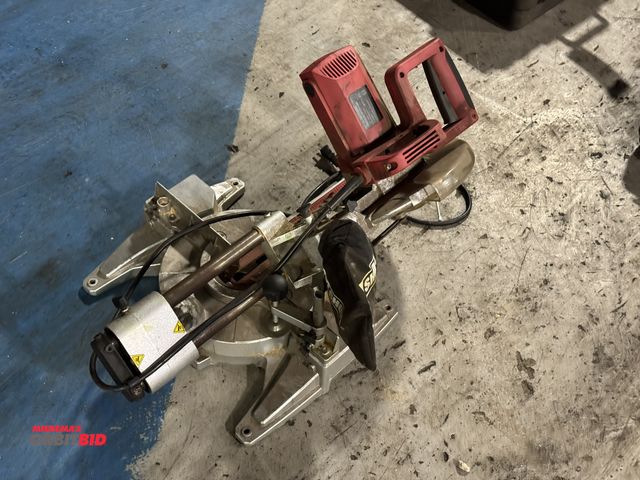 Lot 1-19265 - (1) Tool Shop 10" sliding compound miter saw.