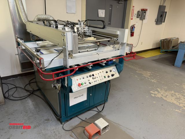 Lot 1-18987 - (1) 2015 AWT High Tech Micro screen printing press, model APHT-253AM, S/N 0203269, 115V, single phas...