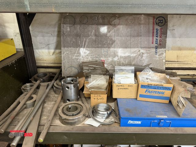 Lot 1-6108 - Large lot of assorted retaining rings, retaining collars, ring tools, (2) pairs or ratcheting retain...